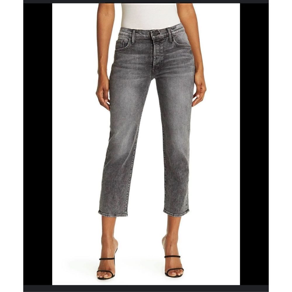 Mother jeans The saint Ankle midnight races button front 24